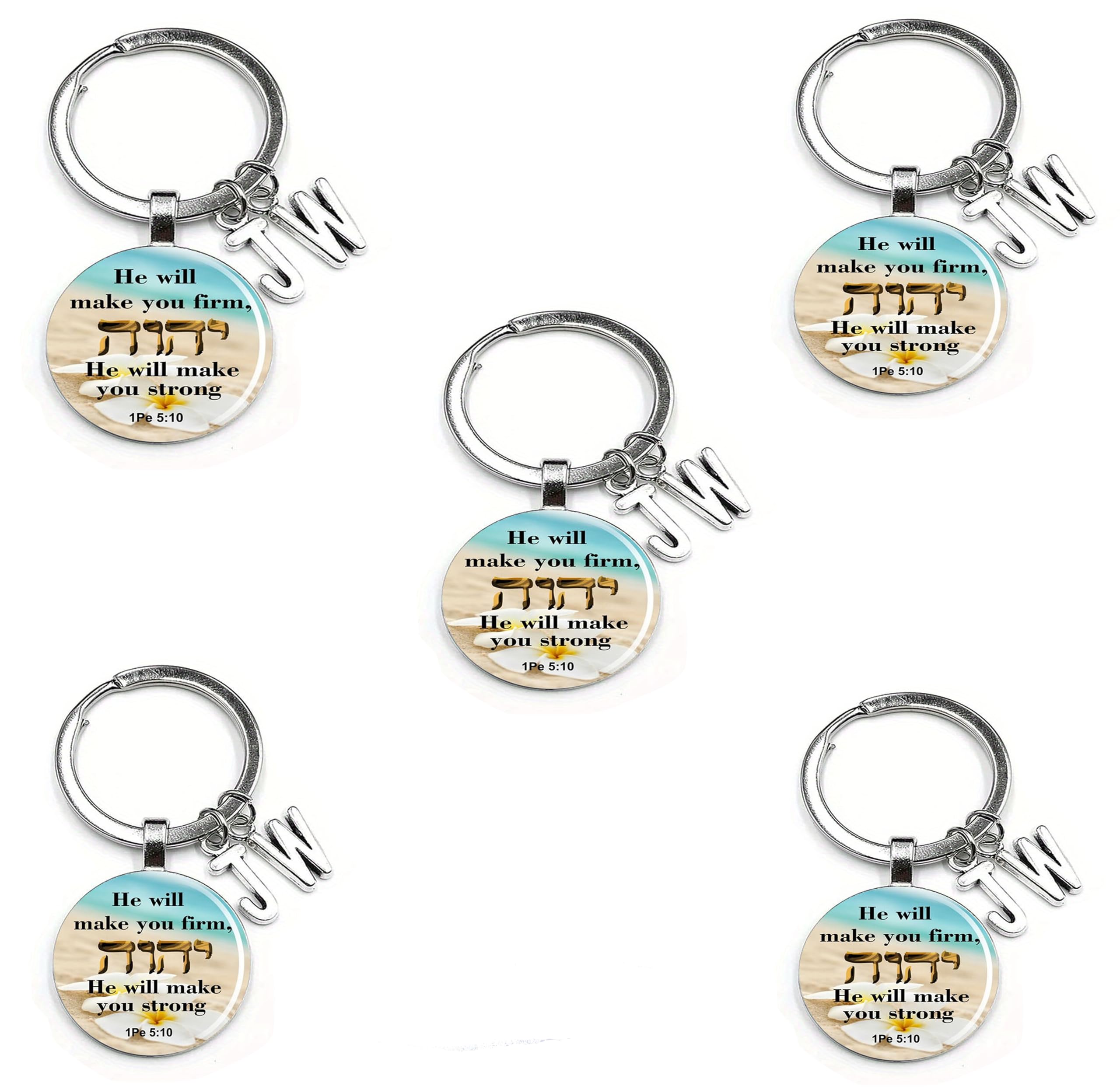 Ffill 1Pe 5-10 5Pack Jw.org Keychains With Globe Logo, Set Of Jw Gifts For Pioneers, Pioneer School Jw Ministry Gift, 1*2 In