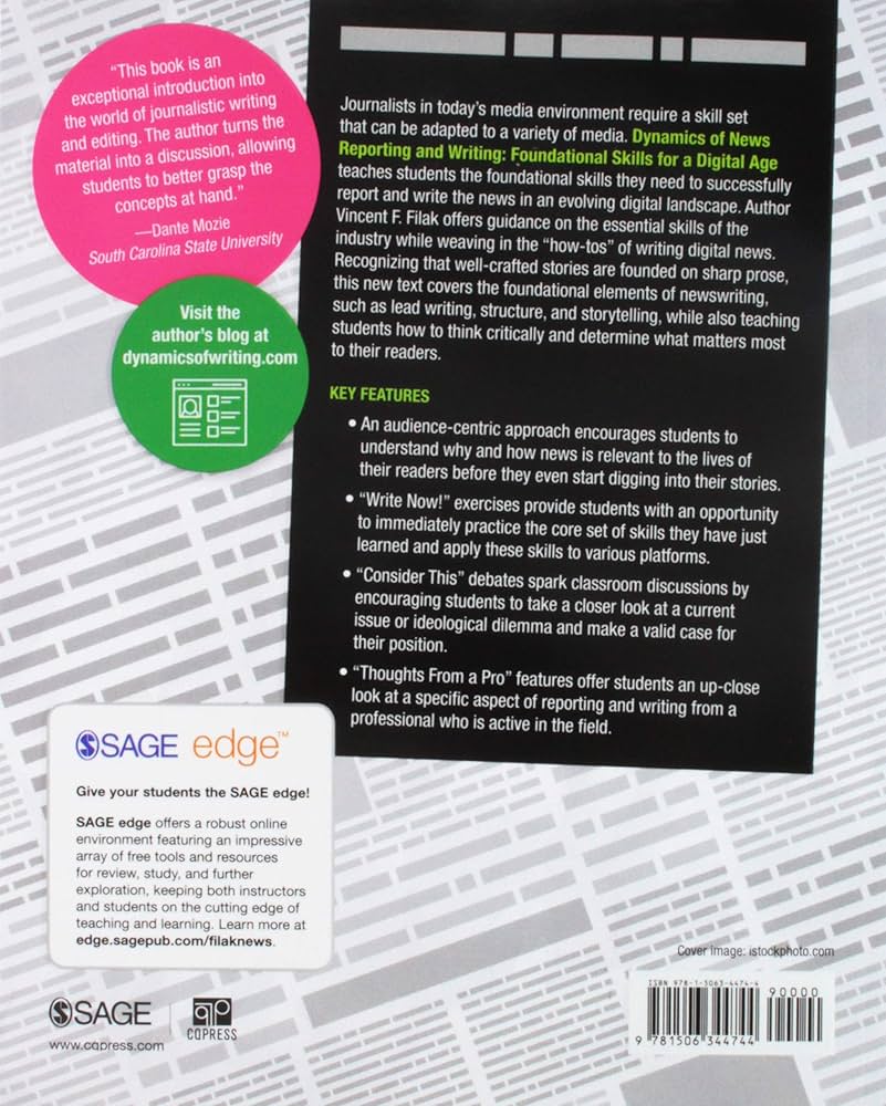 その他 Dynamics of News Reporting and Writing Dynamics of News Reporting and Writing: Foundational Skills