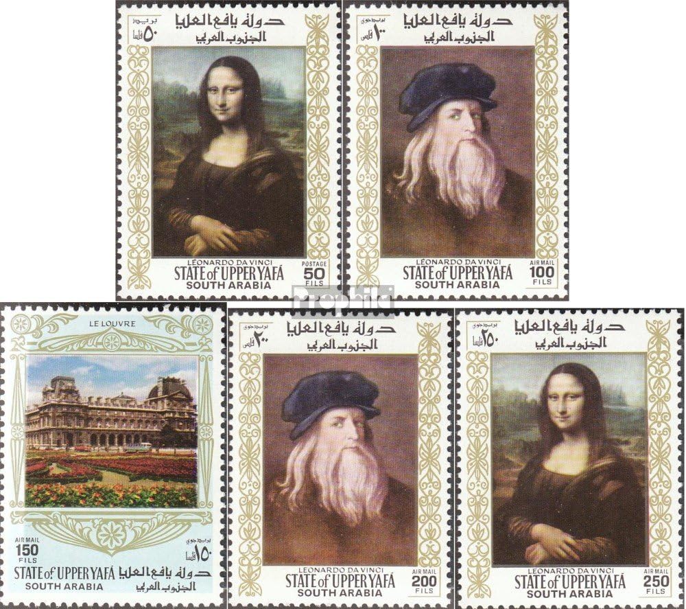 Aden - Upper Yafa 23A-27A (complete.issue.) 1967 Paintings out the Louvre (Stamps for collectors) painting