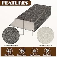 Vista 3 de Bloques de lijado en ángulo de grano 60, bloque de arena de esponja gruesa, lavable y reutilizable, bloque de papel de lija húmedo y seco