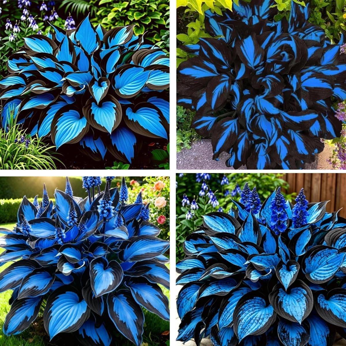 200+ Blue Hosta, Perennial Hosta Rapid-Growing for Outdoors Garden Decoration