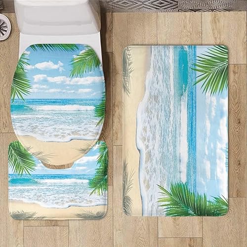 Miniatura 5 de UNICEU Alfombra de baño de 3 piezas para Día de Acción de Gracias, calabaza, pavo, hoja de arce, suave, absorbente, alfombrilla de baño +