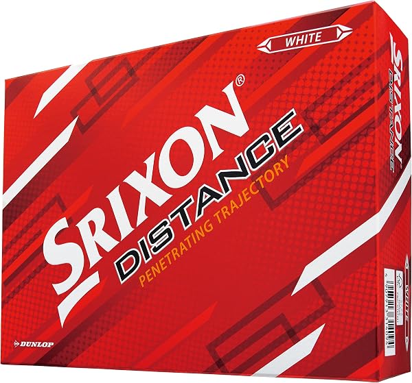 DUNLOP(ダンロップ) ゴルフボール SRIXON DISTANCE9 2022年モデル 1ダース(12個入り) ホワイト/パッションイエロー - 2
