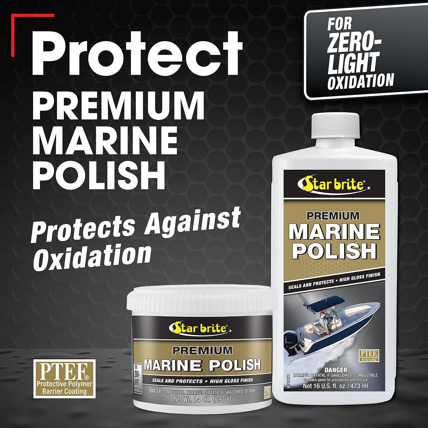 STAR BRITE Instant Boat Hull Cleaner + Marine Polish Bundle - Instantly Remove Stains, Scum & Grime + Stop Fading, Chalking & Oxidation While Adding a High Gloss Finish that Repels Stains & Deposits image 5