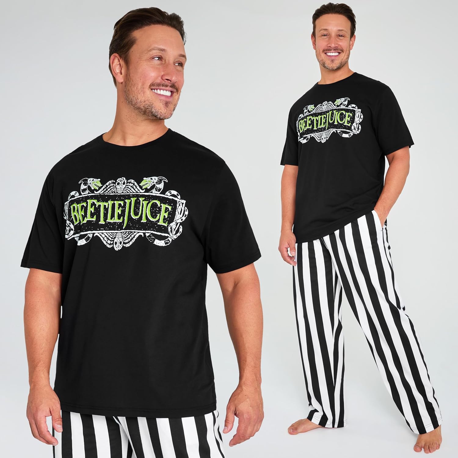 BEETLEJUICE Pajamas for Men & Teenagers Comfy PJs Set Lounge Set Sleepwear - Image 5