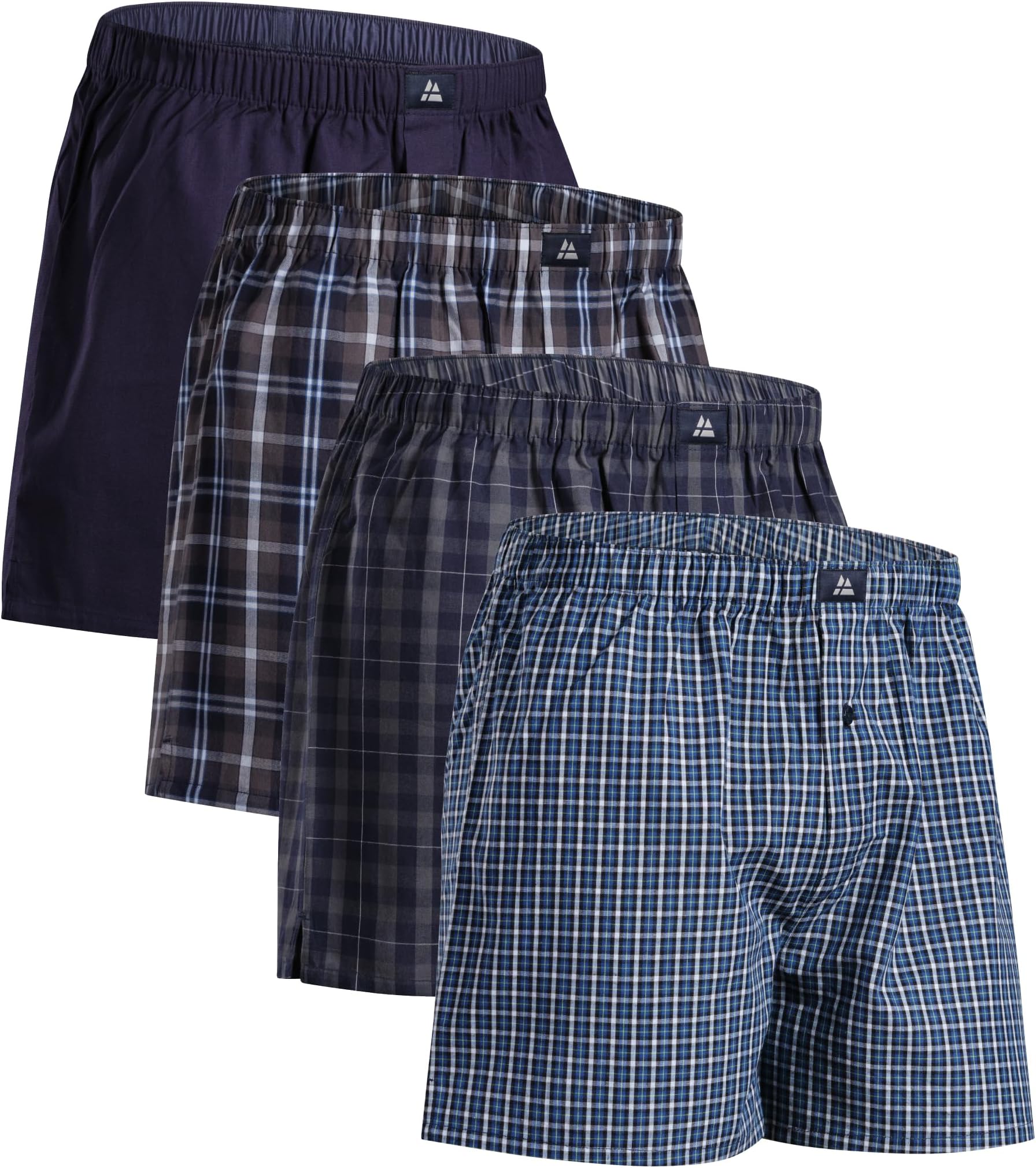 DANISH ENDURANCE Men’s Boxers, Woven Cotton Boxers for Men, Loose, Breathable & Lightweight Boxer Shorts, 4 & 6 Pack