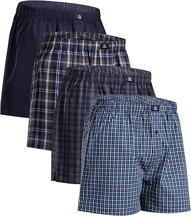4-6 Boxers Homme 100% Coton Bio DANISH ENDURANCE | Coupe Ample | Caleçon Confort