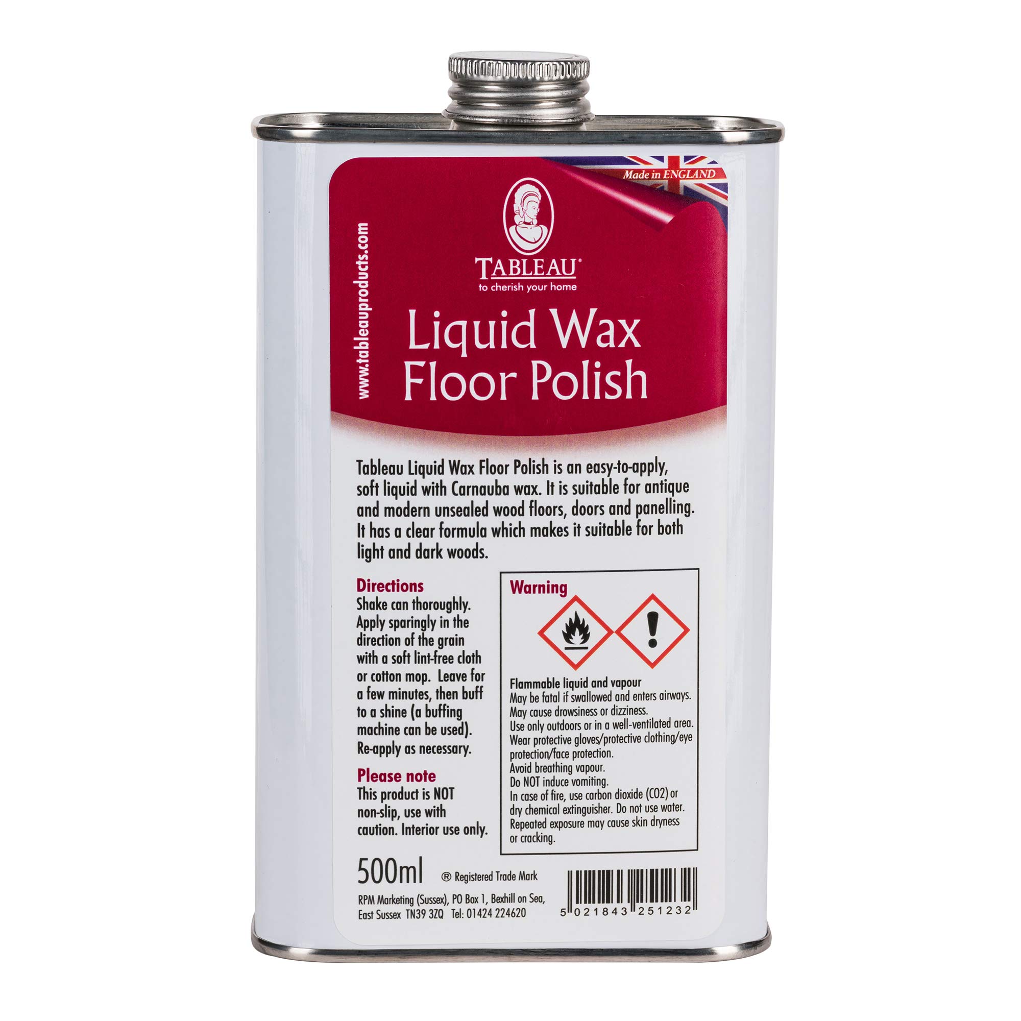 Buy Tableau Liquid Wax Floor Polish, with Carnauba Wax for Wood Floors