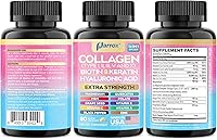 Vista 8 de Péptidos de colágeno Parrox Tipos I, II, III, V y X, Biotina MCG, Queratina, Ácido Hialurónico, MSM, Zinc, Extracto de semilla de uva, Quercetina