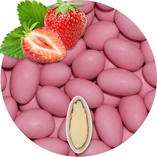 EinsSein 1kg Peladillas de Chocolate boda Fresa Rosa mate peladilla almendra bautizo bautizos grageas comunion comunión niño baratas confeti Fiesta cumpleaños chocolate Evento