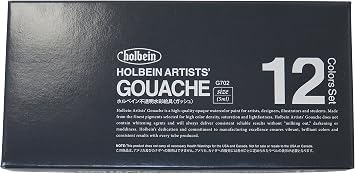 Holbein Artists Gouache Set of 12, 5ml tubes