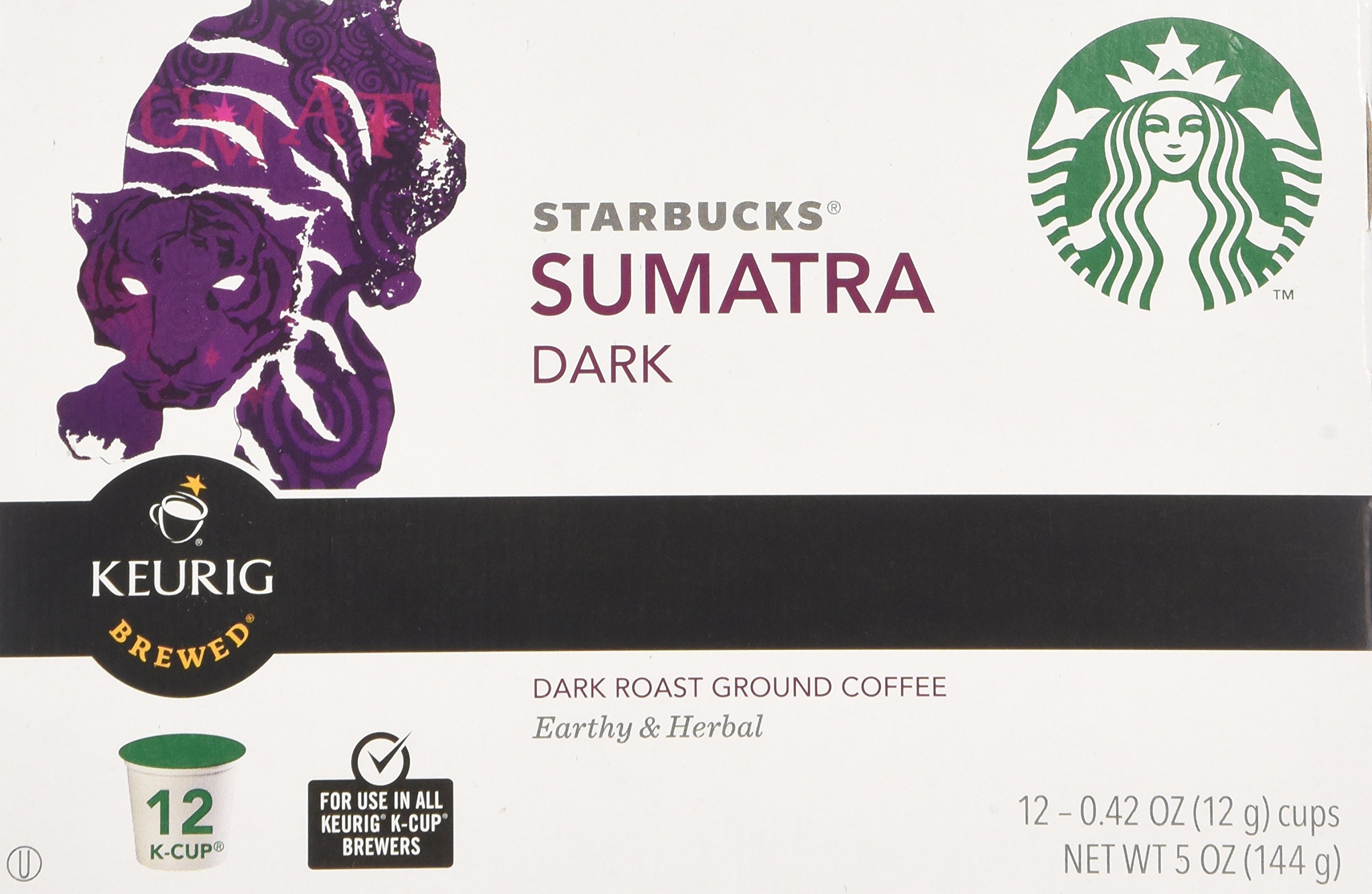 Amazon.com: Starbucks Coffee K-Cup Pods, Sumatra, 24 Count (Pack of 2) :  Grocery & Gourmet Food