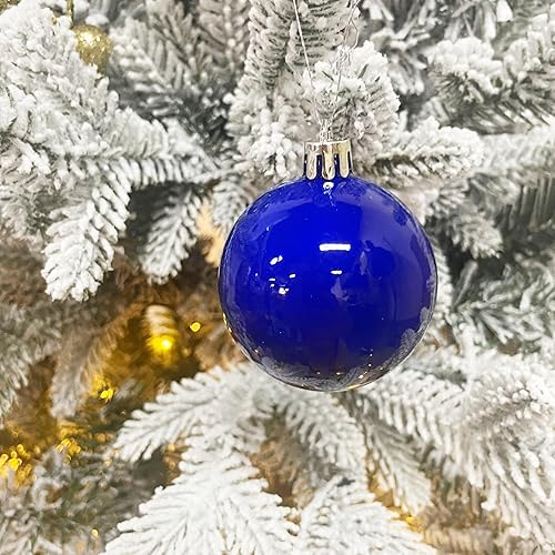 Miniatura 40 de YYCRAFT Adornos de bola de Navidad de 34 quilates de 1.2 pulgadas para árbol de Navidad, decoraciones de Navidad, ganchos inastillables incluidos