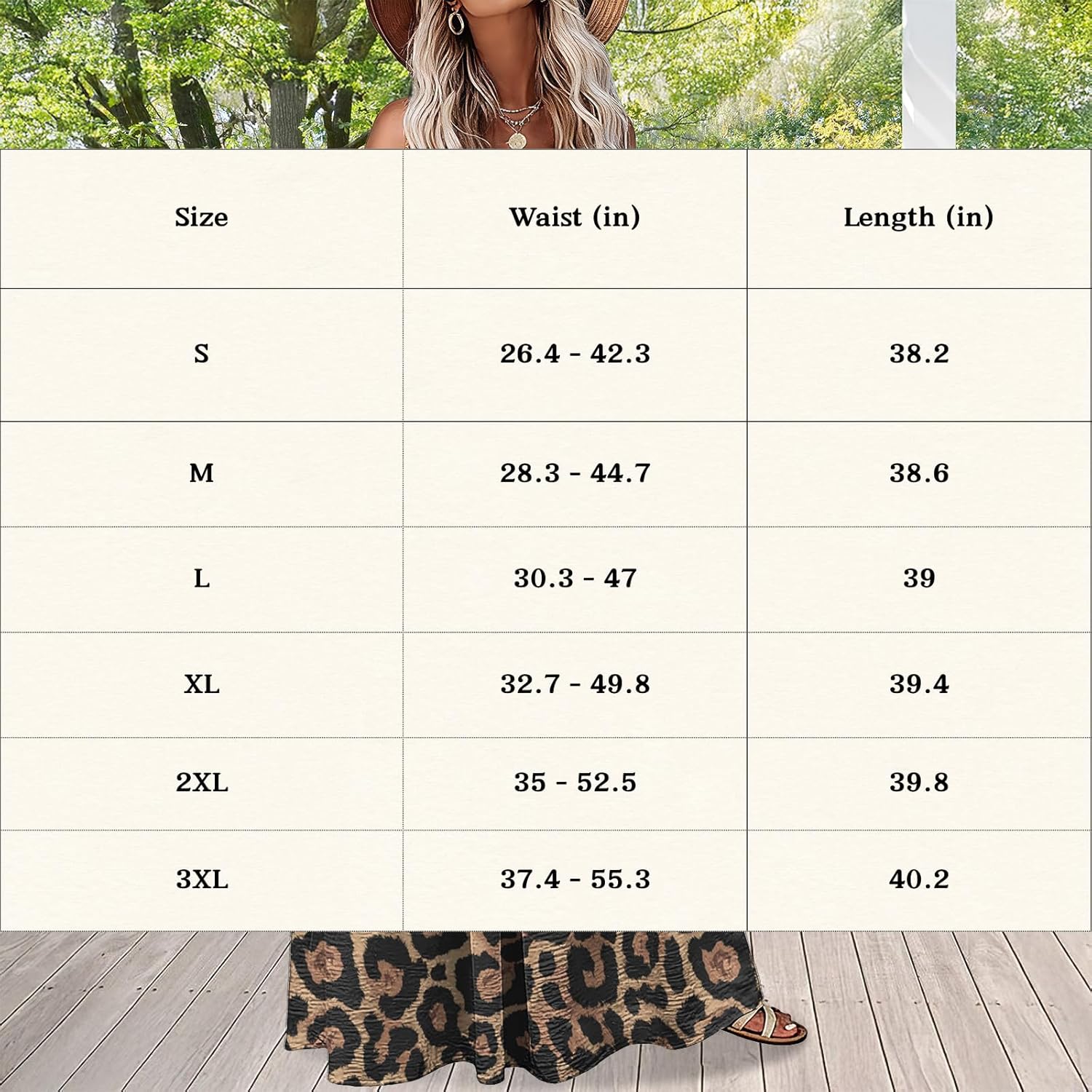 Womens Boho Maxi Skirt Summer Flowy Western Floral Maxi Skirts Elastic Drawstring Tiered Spring Vacation Dress Pockets