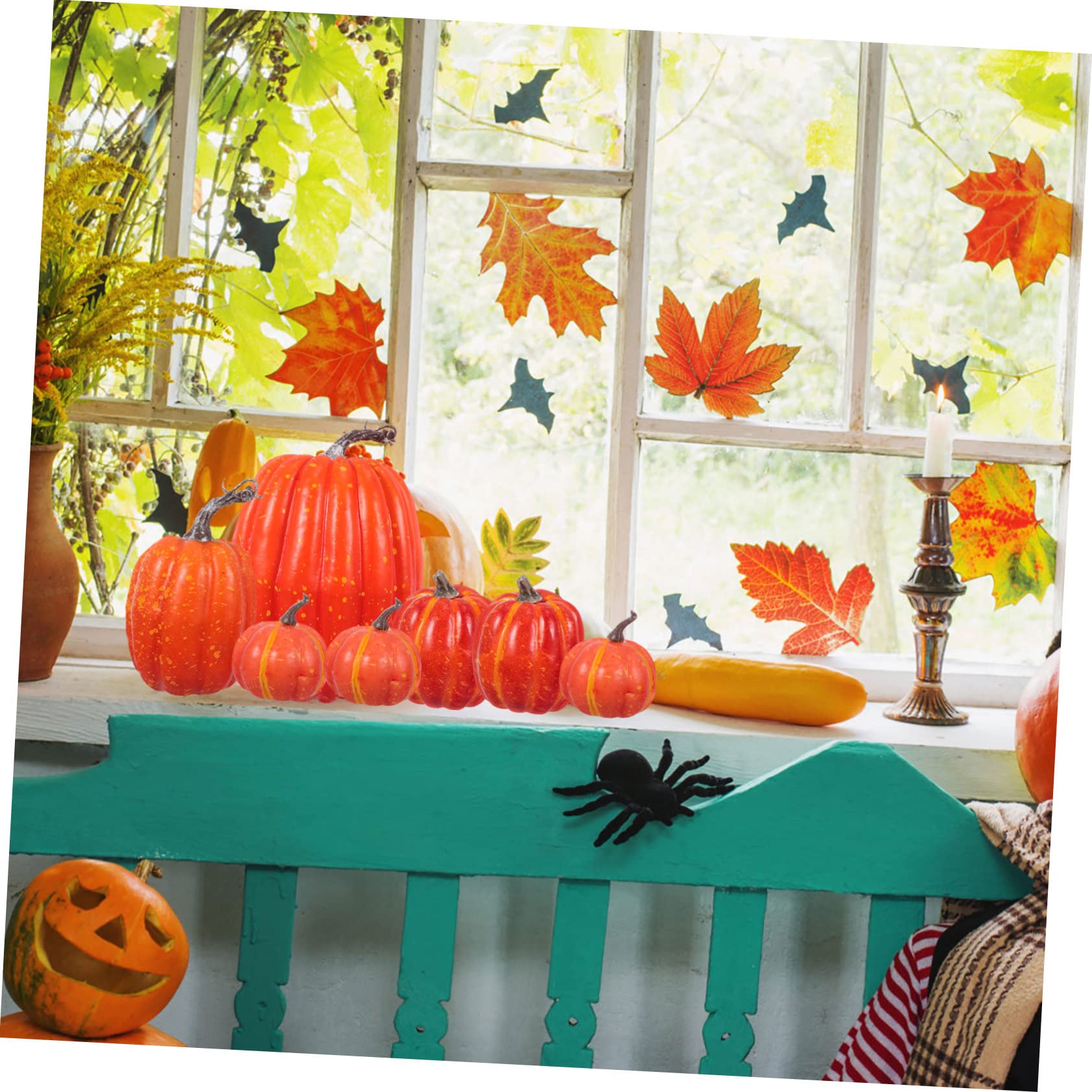 Alipis 14 Pz Ornamenti Modello Zucca Mini Zucche Di Simulazione Ornamento Modello Zucca Arredamento Autunnale All'aperto Decorazioni Autunnali Di Zucche Ghirlanda Fai Da Te Schiuma