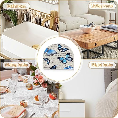 Miniatura 8 de Servilletero de mariposa para mesa, acrílico vertical antideslizante, dispensador de papel de seda independiente para cocina, restaurante, hogar,