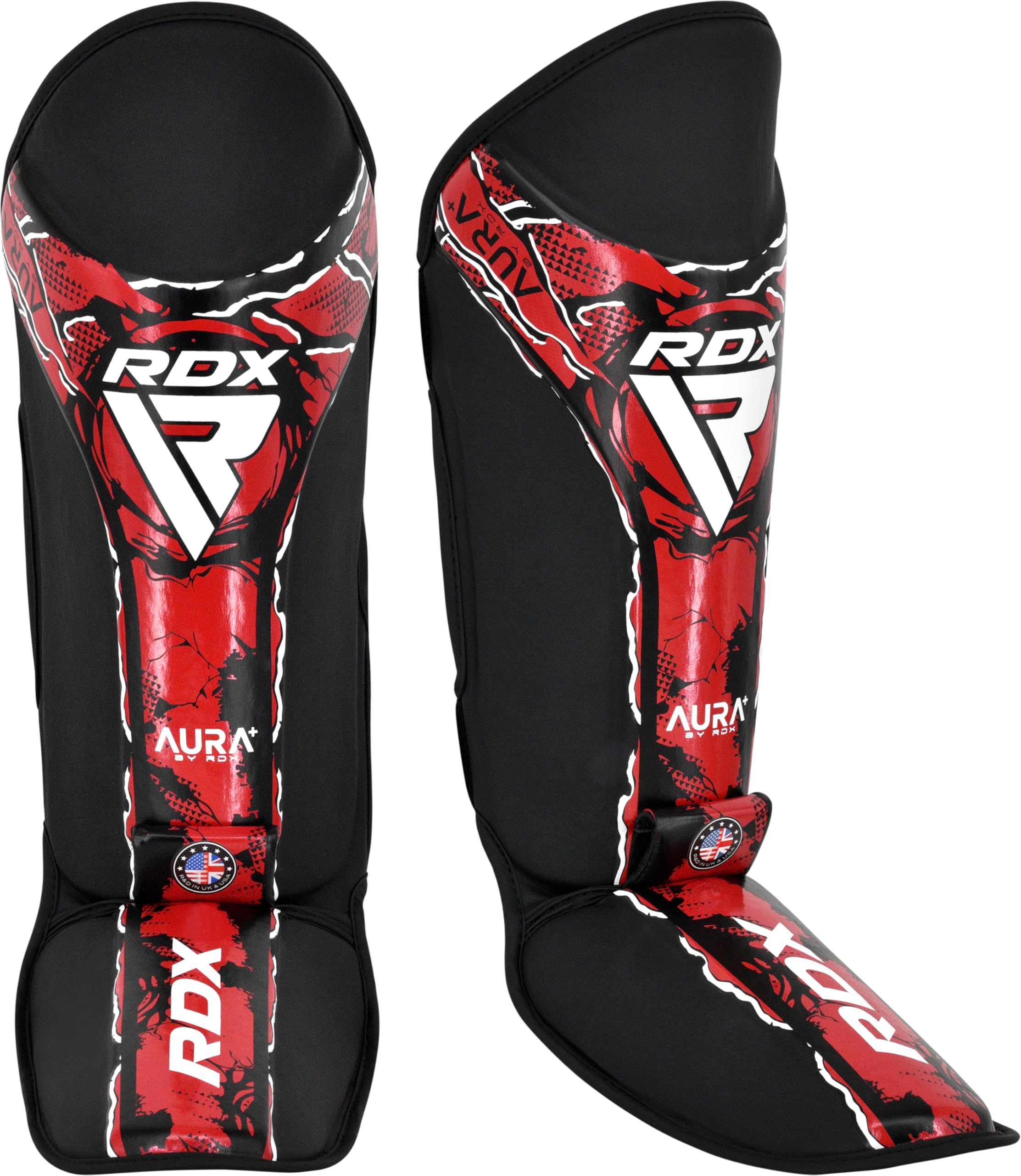 RDX Paratibie Aura F-17, Paratibie Kickboxing per Donne e Uomini, Paratibie MMA con Schiuma Stampata Ammortizzante, Paratibie Muay Thai e Protezioni per Arti Marziali