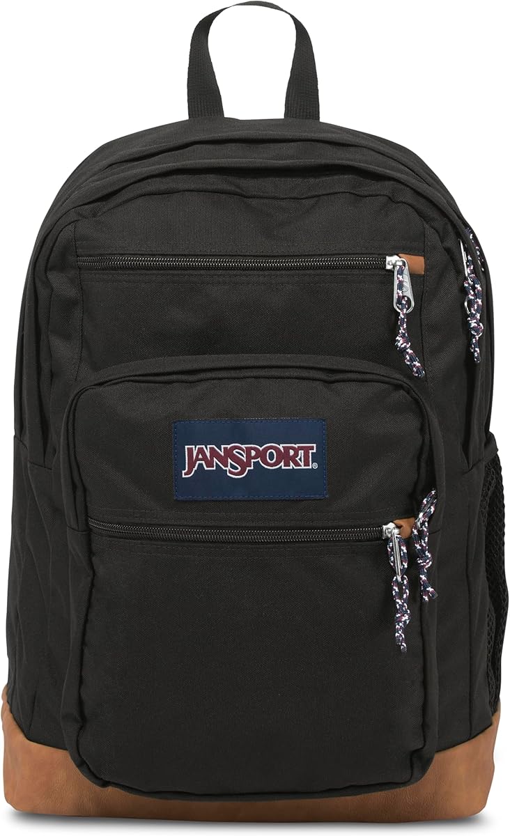 JanSport Cool Backpack, with 15-inch Laptop Sleeve - Large Computer Bag Rucksack with 2 Compartments, Ergonomic Straps, Black : Electronics
