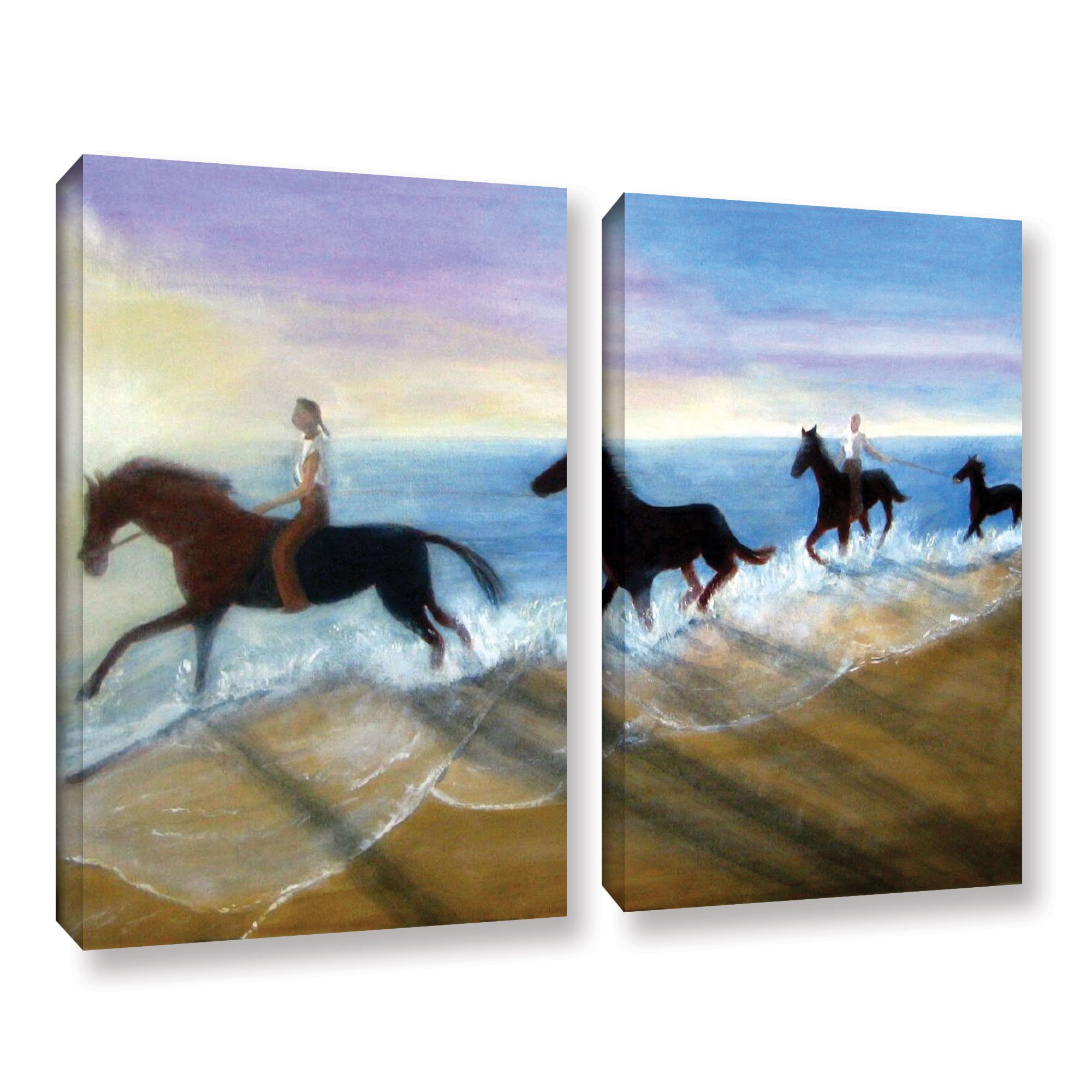 新品 馬絵 馬の絵画 特価漆絵 駆ける八頭の馬 NH83A : 絵画制作専門