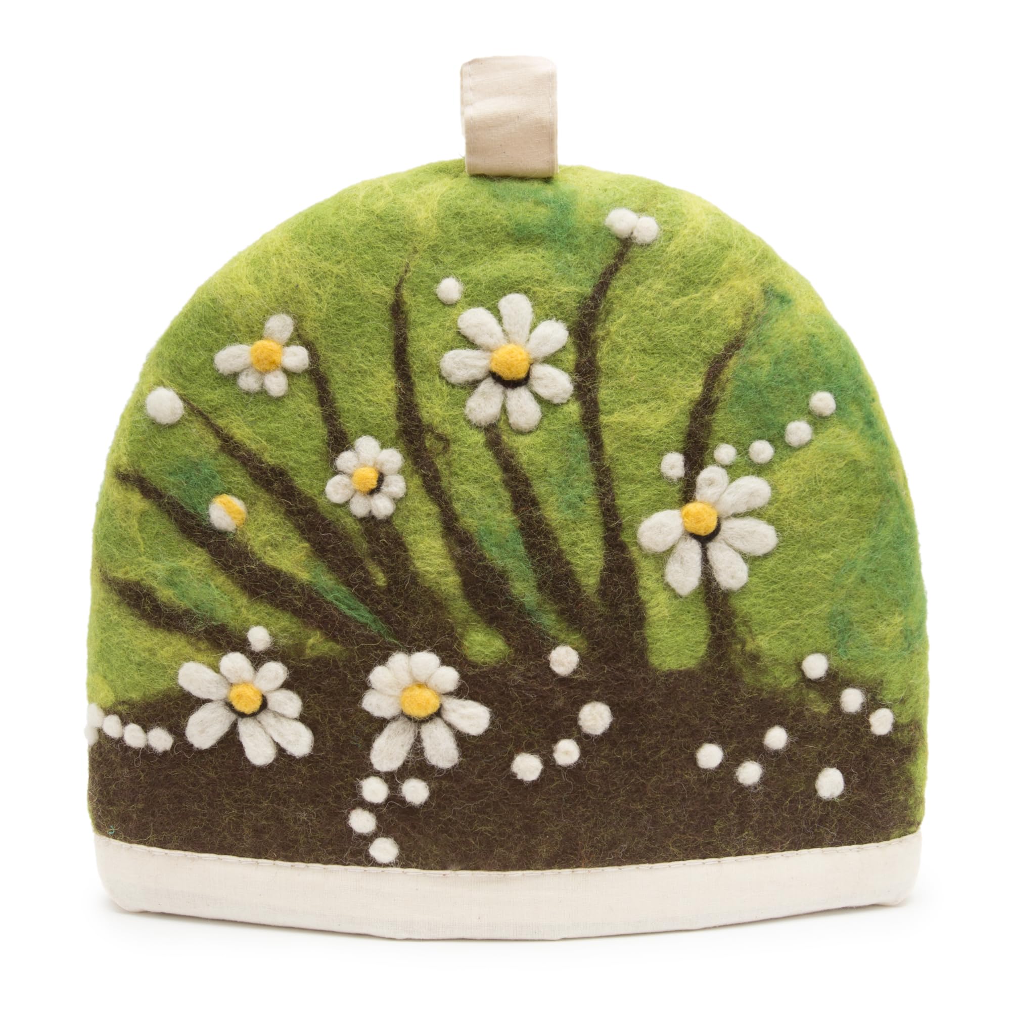 Glaciart One Wool Teapot Cozy Kettle Cover | Dome Shaped Large Tea Cosy, Kettle or French Press | Handmade &amp; Needle Felted from Natural Wool | Warms Up to 2 Hours | Great as Gift