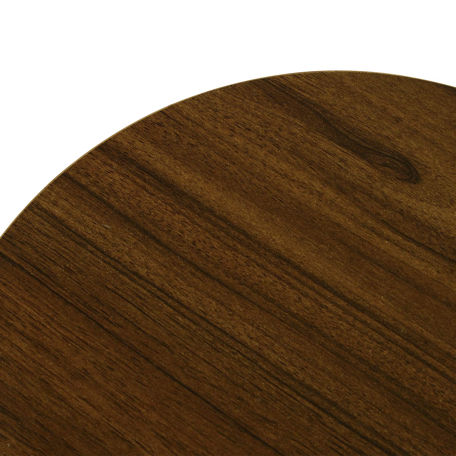 WOLTU Taburete de Bar Juego de 4, Estructura de Metal, Marrón Oscuro | Taburete Alto Cocina para Salon Cocina, Asiento de MDF