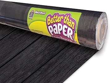Teacher Created Resources Black Wood Better Than Paper Bulletin Board Roll TCR77453