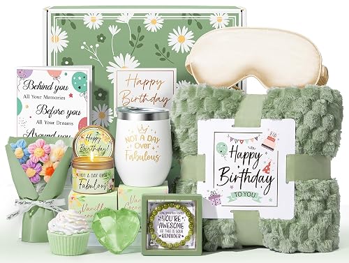 MAYICIVO Birthday Spa Gift Set with Blanket: A Cozy Self-Care Box