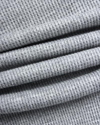 Miniatura 4 de Bass Creek Outfitters Conjunto de ropa interior térmica para hombre, camisa de punto gofre de 2 piezas y pantalones largos, juego de capa base para