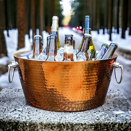 Miniatura 6 de BREKX Cubo de hielo personalizado, bañera de bebidas aislada para cobre, inauguración de la casa, regalos de boda para la pareja