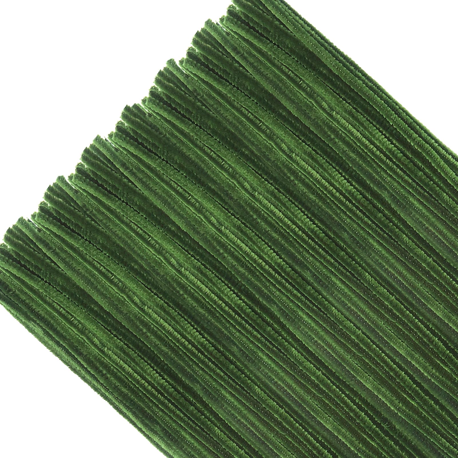 TOAOB 100pcs Moss Green Pipe Cleaners for Craft 30cm Long Chenille Stem 6mm Thick Fuzzy Sticks Craft Supplies for DIY Flowers Projects Home Decorations