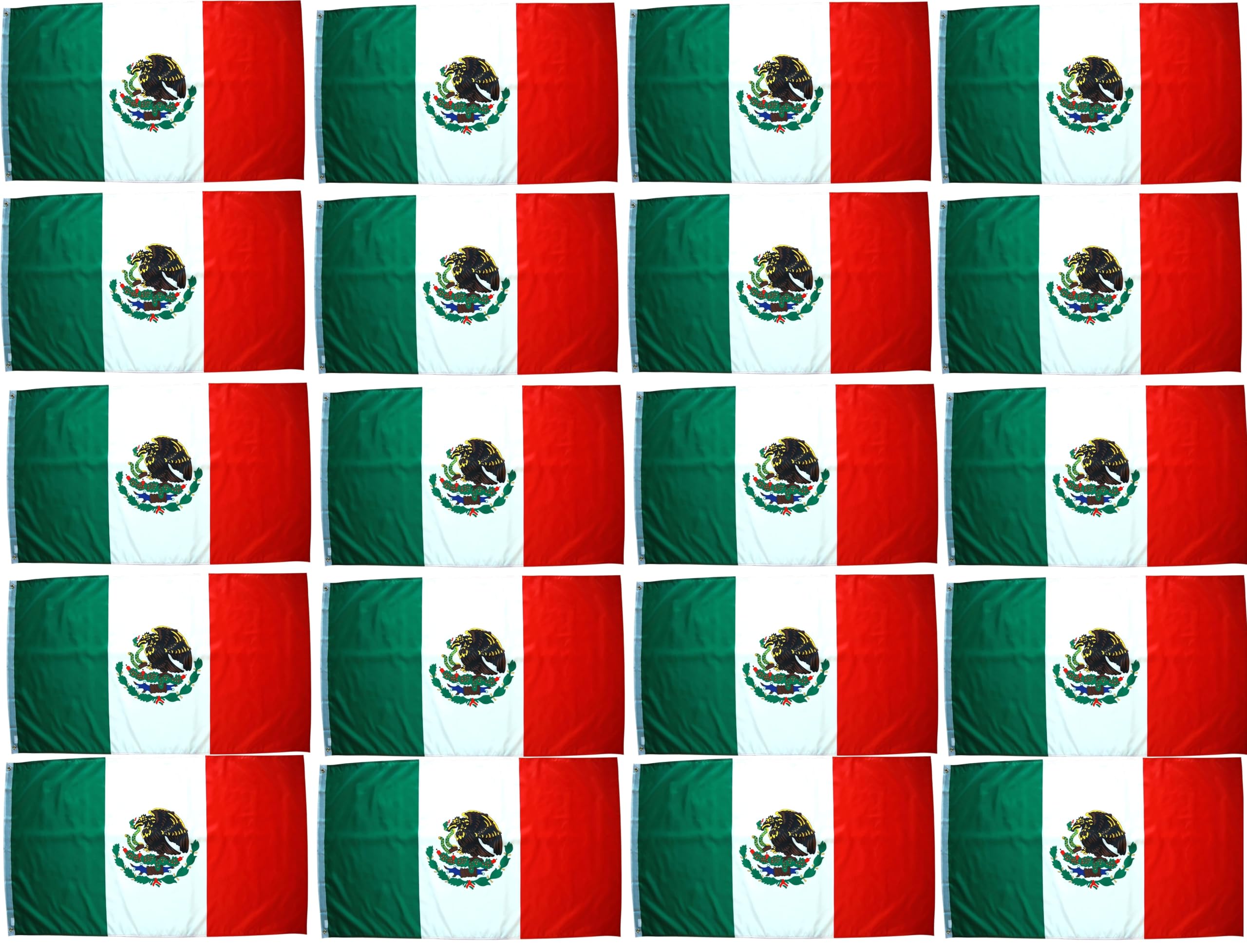 Paquete de 20 banderas de México
