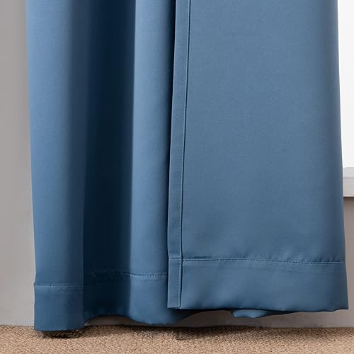 Miniatura 4 de Pickluc, cortinas opacas con ojales de 84 pulgadas de largo, 2 paneles, cortinas de ventana con bloqueo de luz para sala de estar, aisladas