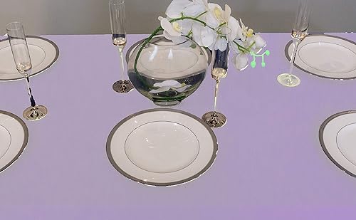 Miniatura 10 de Kadut Mantel rectangular para mesa de 6 pies, tela resistente, lavable a máquina, para fiestas, bodas, comedor, resistente a las arrugas, paquete de