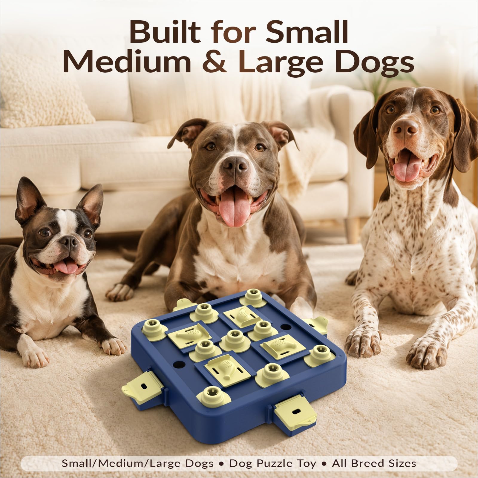 KADTC Cane Puzzle Giocattolo Cucciolo Trattare Giocattoli Cani Dispenser di Cibo Interattivo Doggy Puzzle per IQ Formazione Pet Supplies A