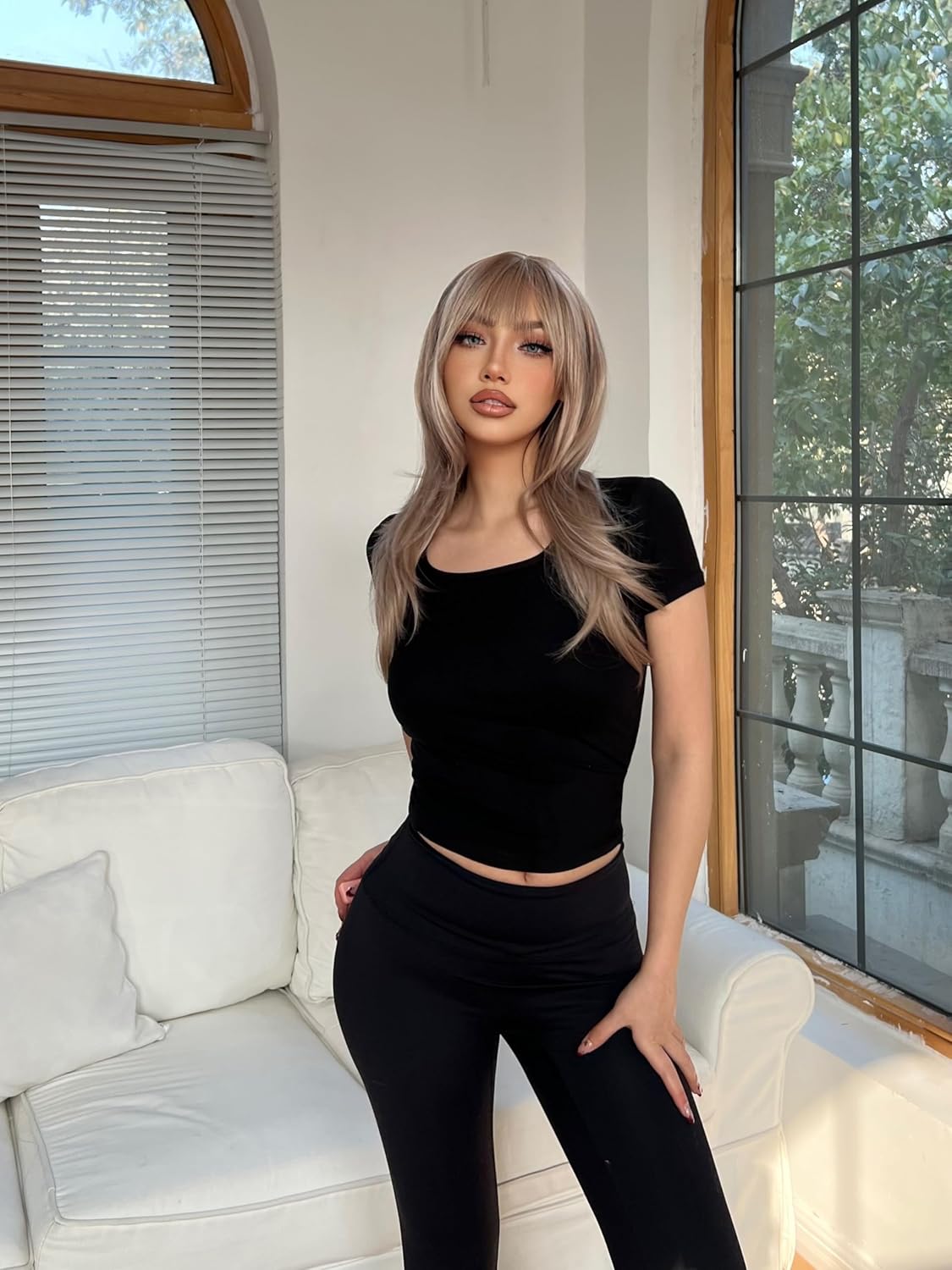 5 Pack T Shirts for Women Square Neck Short Sleeve Crop Tops Casual Basic Fitted Stretchy Tops Fashion Clothes - Image 2