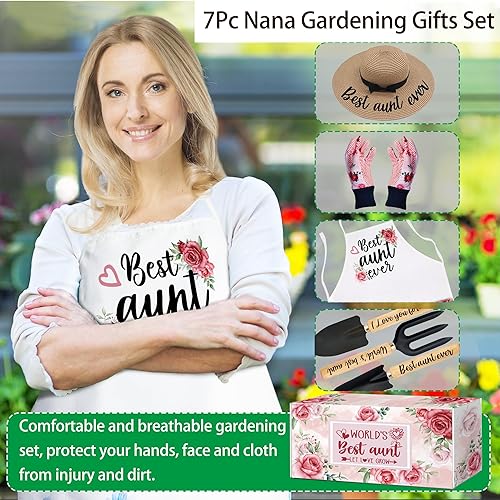 Miniatura 3 de Regalos para tía, regalos para tía Navidad, regalos para tía de sobrina sobrino, regalos de jardinería para principiantes de horticultura al aire
