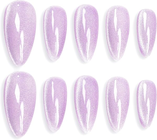 Sun&Beam Nails: Lila Magnetische Kunstnägel im Test | AethelGem