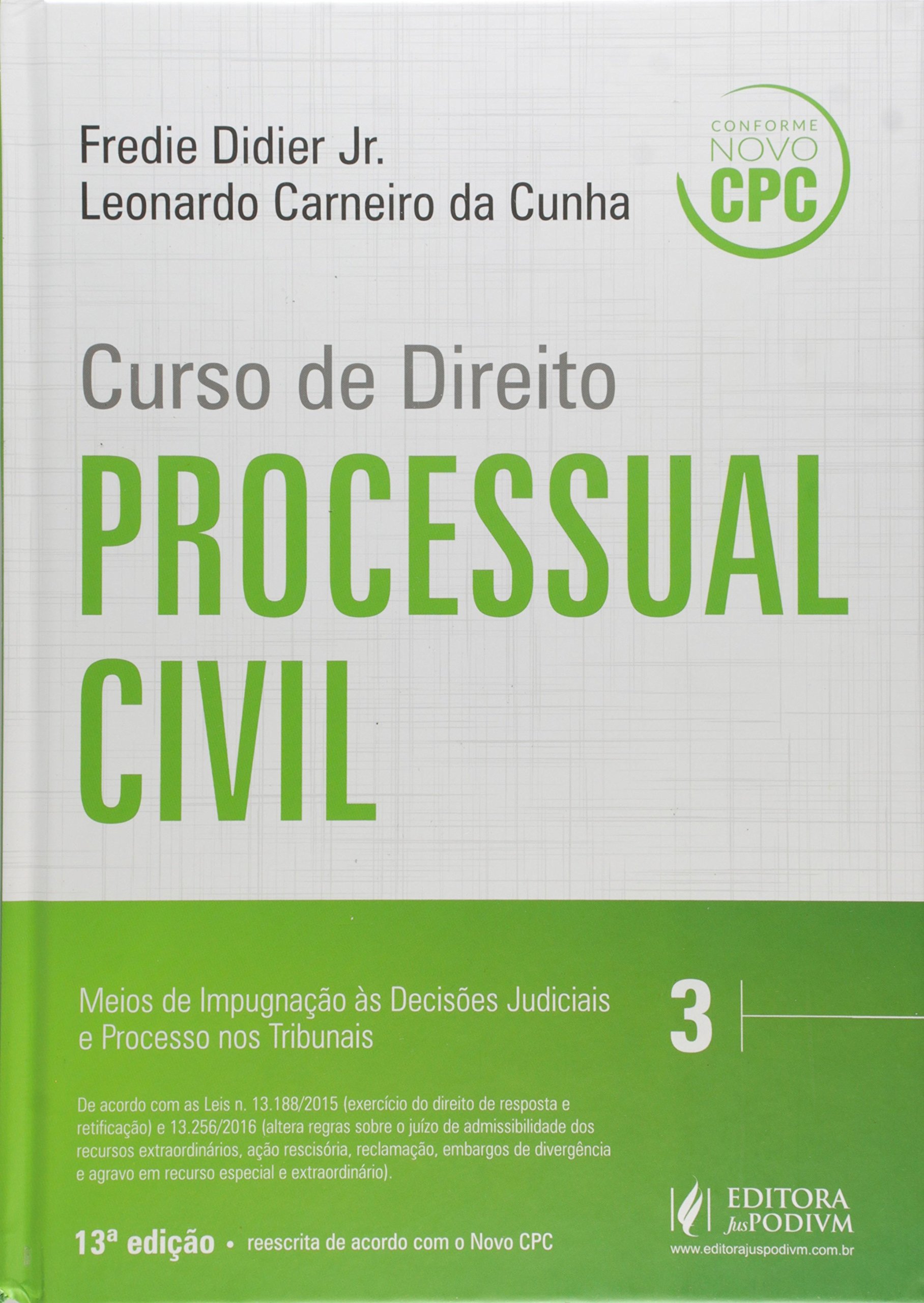 Capa de Curso de Direito Processual Civil - Volume 3