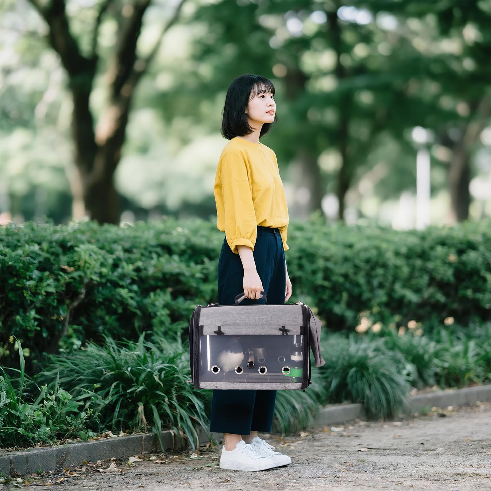 ミリマリ　遮光鳥かごキャリーバッグ 完成品 体調不良時の通院に便利 遮光鳥かご キャリーバッグ 災害避難用