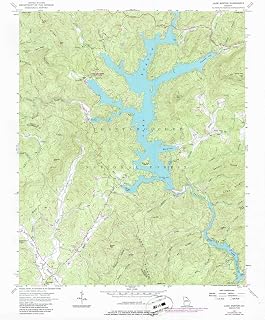 YellowMaps Lake Burton GA topo map, 1:24000 Scale, 7.5 X 7.5 Minute, Historical, 1957, 26.9 x 22 in - Polypropylene