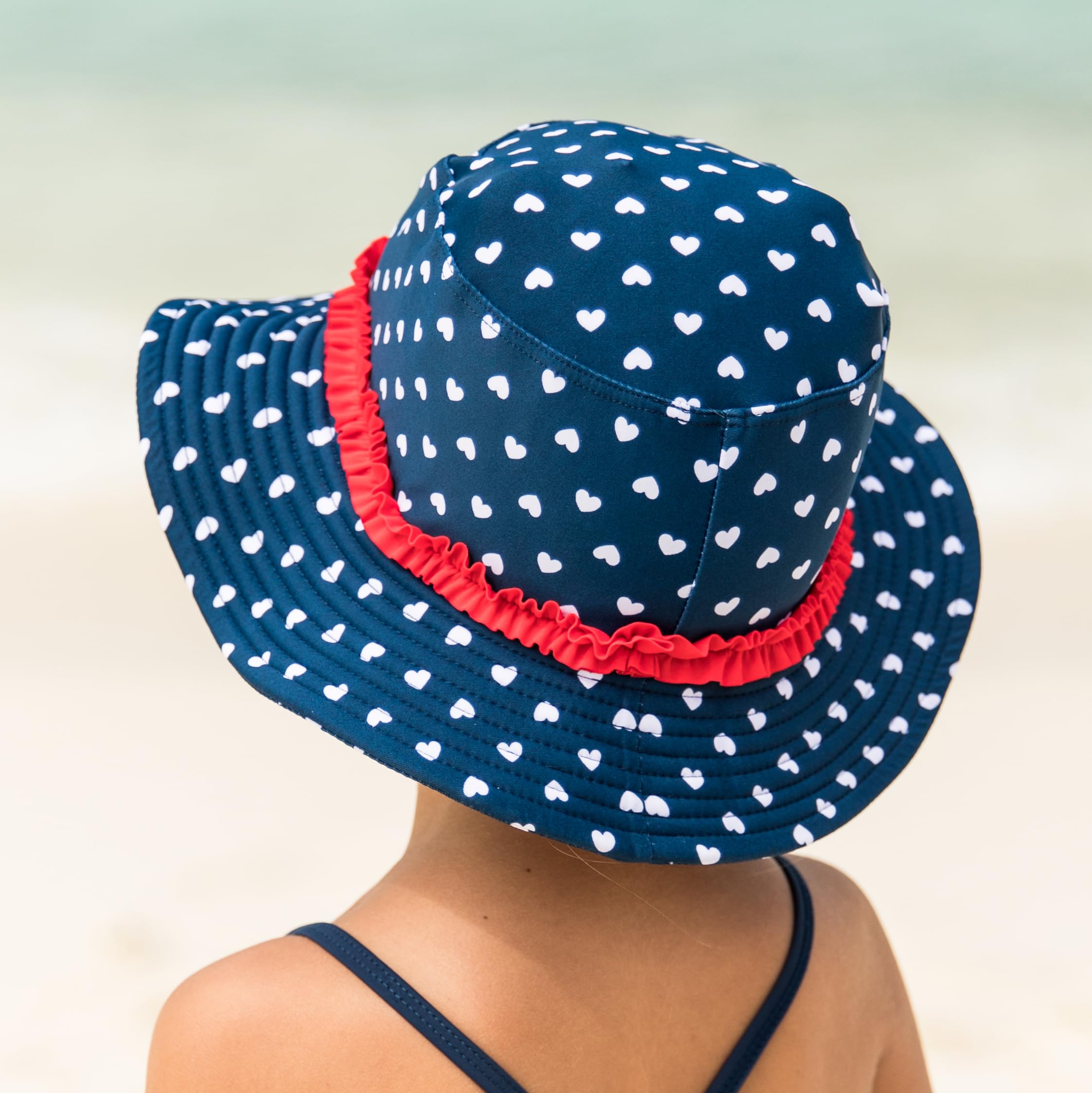 Playshoes Cappello Da Sole Con Protezione Uv Copricapo con cuffia da bagno Bambine e ragazze