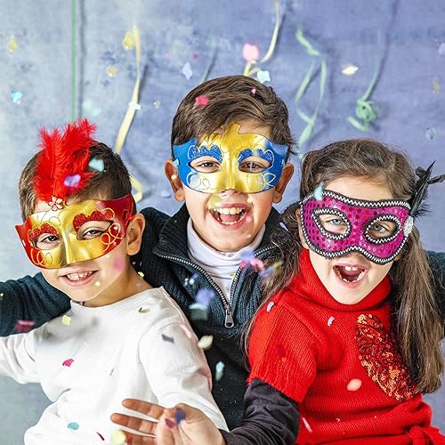 Miniatura 5 de Máscaras blancas para mascarada, 16 máscaras en blanco sin pintar en 8 estilos para Mardi Gras, Pascua, Halloween, cosplay, suministros de fiesta