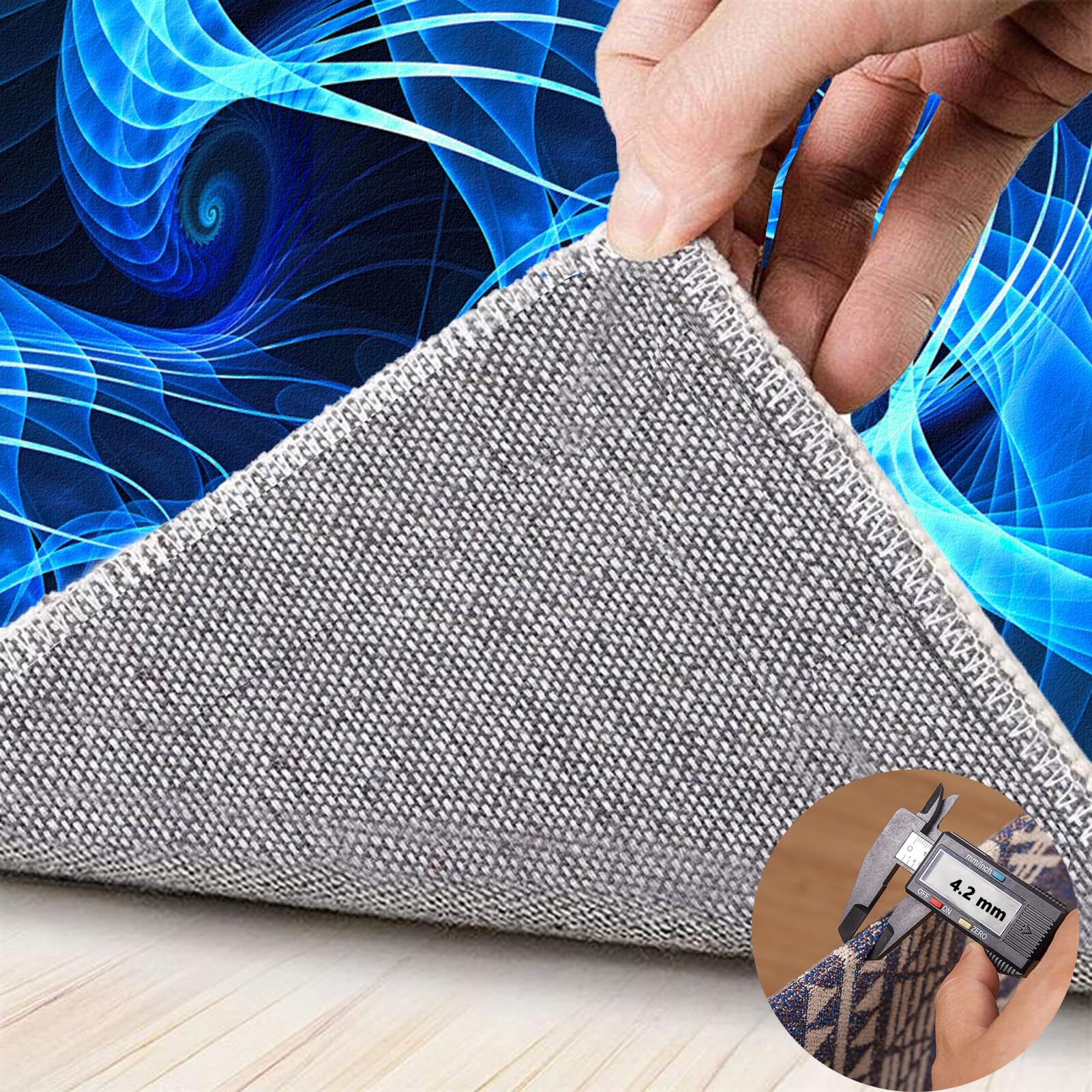 120 x 150 cm Protector Suelo Silla Ruedas Gaming, Alfombra Silla Escritorio Antideslizante Alfombra Oficina para Silla con Ruedas, Alfombra para Silla de Oficina para Suelos Duros