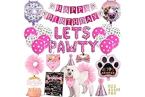 Dog Birthday Supplies for Dog Birthday Boy or Girl, Let's Pawty!