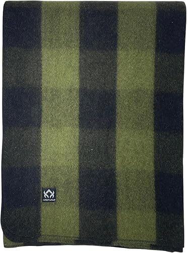 ArcturusCobija de lana militar, cálida, gruesa, lavable, para exteriores, campamento, estadio, picnic, viajes para kit de supervivencia en el