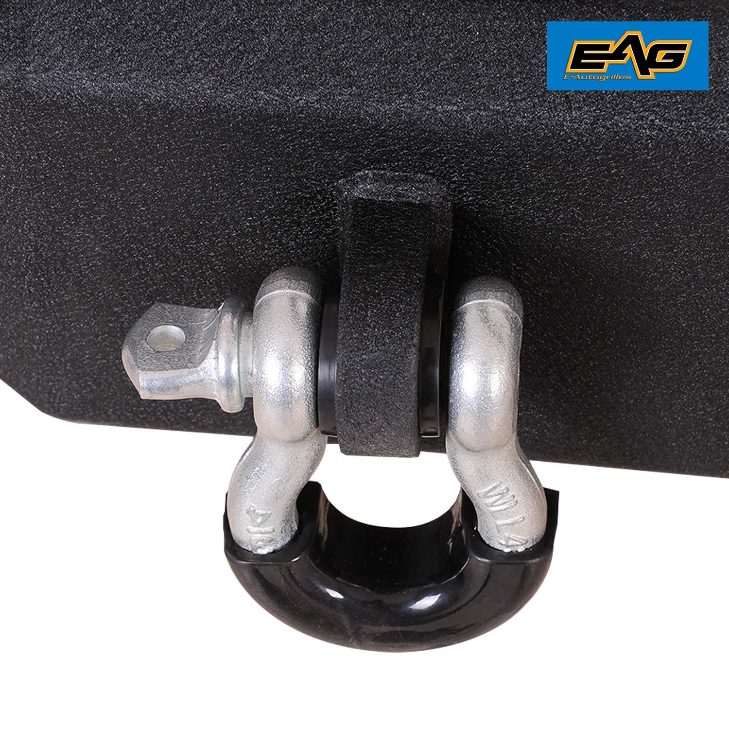 EAG Full Width Front Bumper with Fog Light Hole and Winch Plate Fit for