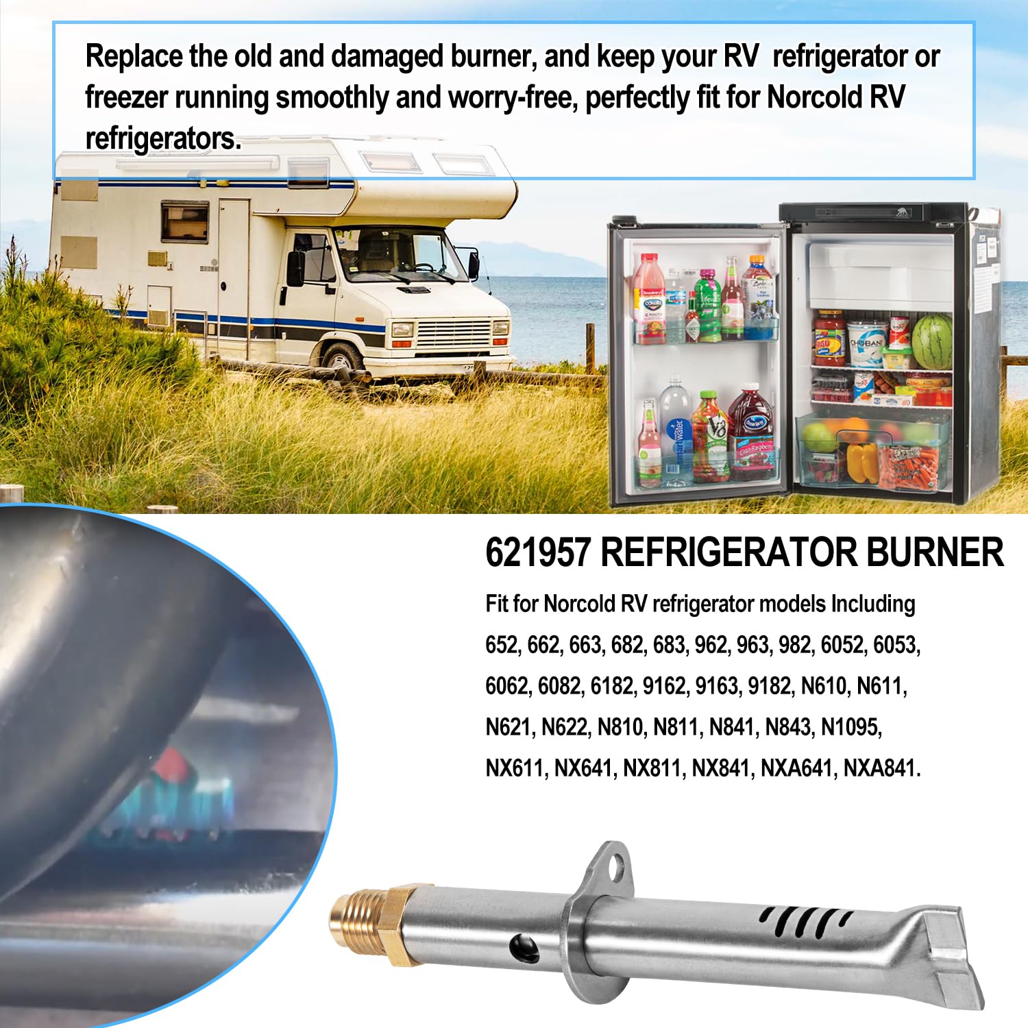 Amazon.com: Hihitomorrow 621957 Refrigerator Burner Orifice