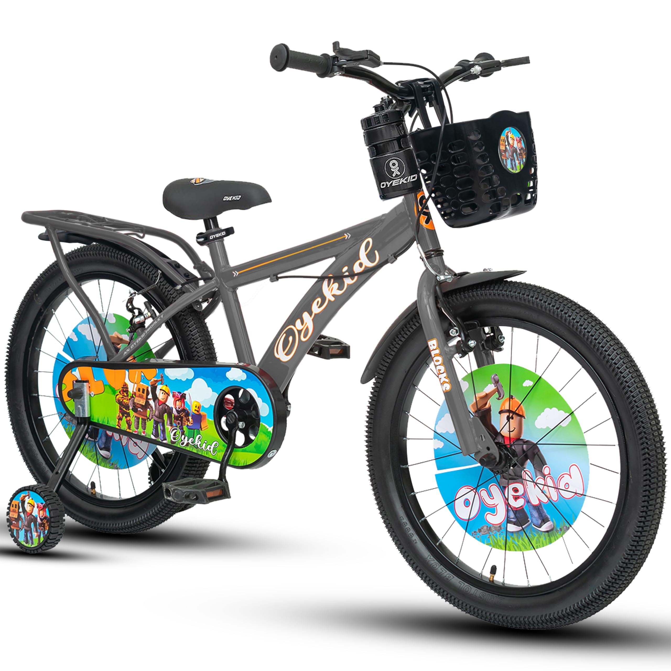 OYEKID Blox 20T Cycle for Kids with in-Built Carrier (Metallic Grey)-picture-10