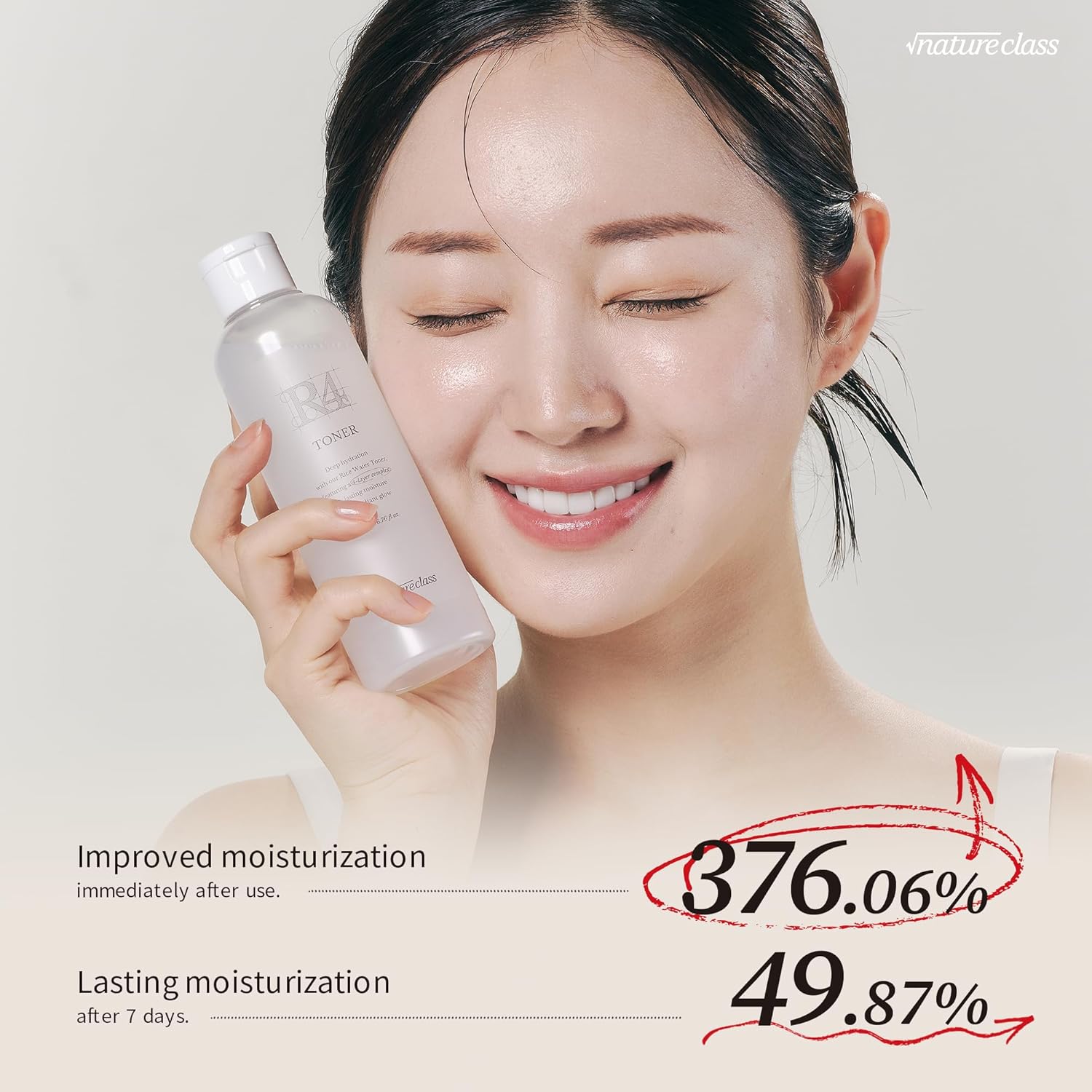 R4 Hydrating Rice Toner – Glass Skin, Toner for Face, Deep Moisturizing, Rice Water, Hyaluronic Acid, Squalane, Korean Skin Care, Fragrance Free, Sensitive Skin, 6.76 fl oz - Image 3