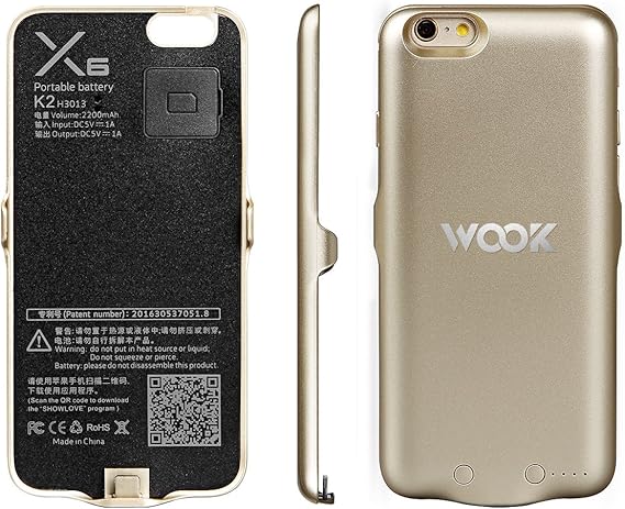 Amazon Dual SIM Adapter Portable Battery Case For IPhone 6 6s 